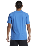 The Quiksilver Mens Stand Strong Moe T-Shirt in Nebulas Blue