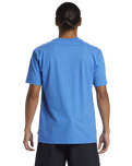 The Quiksilver Mens Stand Strong Moe T-Shirt in Nebulas Blue