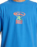 The Quiksilver Mens Stand Strong Moe T-Shirt in Nebulas Blue