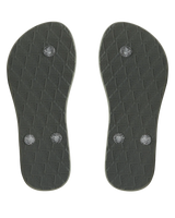 The Roxy Girls Girls Viva Sparkle Flip Flops in Cloudy Grey