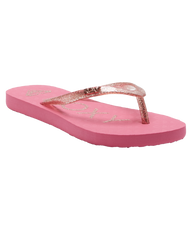 The Roxy Girls Girls Viva Sparkle Flip Flops in Pink 1