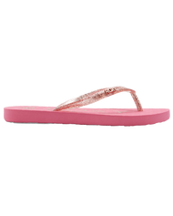 The Roxy Girls Girls Viva Sparkle Flip Flops in Pink 1