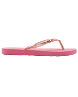 The Roxy Girls Girls Viva Sparkle Flip Flops in Pink 1