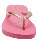 The Roxy Girls Girls Viva Sparkle Flip Flops in Pink 1