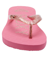 The Roxy Girls Girls Viva Sparkle Flip Flops in Pink 1