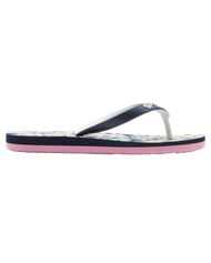 The Roxy Girls Girls Tahiti VII Flip Flops in Navy & Pink