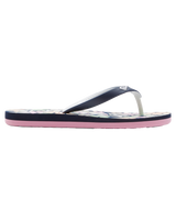 The Roxy Girls Girls Tahiti VII Flip Flops in Navy & Pink