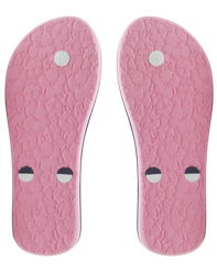 The Roxy Girls Girls Tahiti VII Flip Flops in Navy & Pink