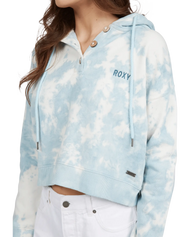 The Roxy Womens Girls Trip Hoodie in Cool Blue