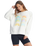 The Roxy Womens Morning Hike F Sweatshirt in Snow White