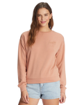 The Roxy Womens Surfing By Moonlight Sweatshirt in Cork