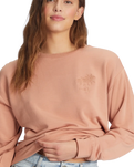 The Roxy Womens Surfing By Moonlight Sweatshirt in Cork