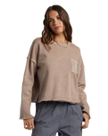 The Roxy Womens Doheny Sweatshirt in Rootbeer