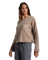 The Roxy Womens Doheny Sweatshirt in Rootbeer