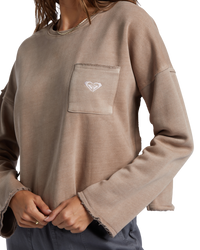 The Roxy Womens Doheny Sweatshirt in Rootbeer