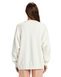 The Roxy Womens Lineup Sweatshirt in Egret