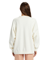 The Roxy Womens Lineup Sweatshirt in Egret