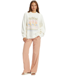 The Roxy Womens Lineup Sweatshirt in Egret