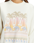 The Roxy Womens Lineup Sweatshirt in Egret