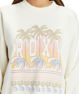 The Roxy Womens Lineup Sweatshirt in Egret