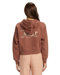 The Roxy Womens Onshore Hoodie in Rootbeer