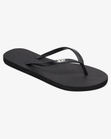 The Roxy Womens Viva IV Flip Flops in Black Smooth