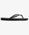 The Roxy Womens Viva IV Flip Flops in Black Smooth