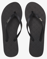 The Roxy Womens Viva IV Flip Flops in Black Smooth