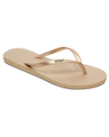 The Roxy Womens Viva IV Flip Flops in Metallic Gold