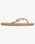 The Roxy Womens Viva IV Flip Flops in Metallic Gold