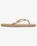 The Roxy Womens Viva IV Flip Flops in Metallic Gold