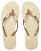 The Roxy Womens Viva IV Flip Flops in Metallic Gold