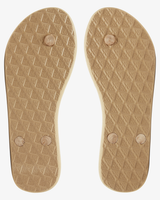 The Roxy Womens Viva IV Flip Flops in Metallic Gold