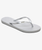 The Roxy Womens Viva IV Flip Flops in Metallic Silver