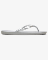 The Roxy Womens Viva IV Flip Flops in Metallic Silver