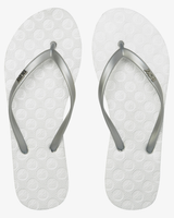 The Roxy Womens Viva IV Flip Flops in Metallic Silver