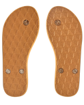 The Roxy Womens Viva Sparkle Flip Flops in Bronze