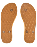 The Roxy Womens Viva Sparkle Flip Flops in Bronze