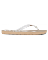 The Roxy Womens Viva Jelly Flip Flops in Champagne