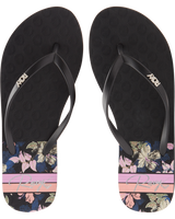 The Roxy Womens Viva Printed Flip Flops in Dusk Blue