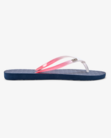 The Roxy Womens Viva Gradient Flip Flops in Navy & Orange