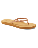 The Roxy Womens Costas II Flip Flops in Rose Gold