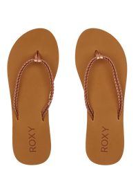 The Roxy Womens Costas II Flip Flops in Rose Gold