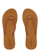 The Roxy Womens Costas II Flip Flops in Rose Gold