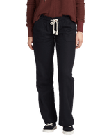 The Roxy Womens Oceanside Flared Trousers in True Black