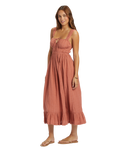 The Roxy Womens Paradise Winds Dress in Cedar Wood