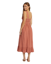 The Roxy Womens Paradise Winds Dress in Cedar Wood