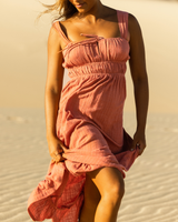 The Roxy Womens Paradise Winds Dress in Cedar Wood