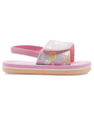 The Roxy Girls Girls Finn Flip Flops in White, Crazy Pink & Orange