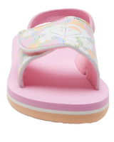 The Roxy Girls Girls Finn Flip Flops in White, Crazy Pink & Orange